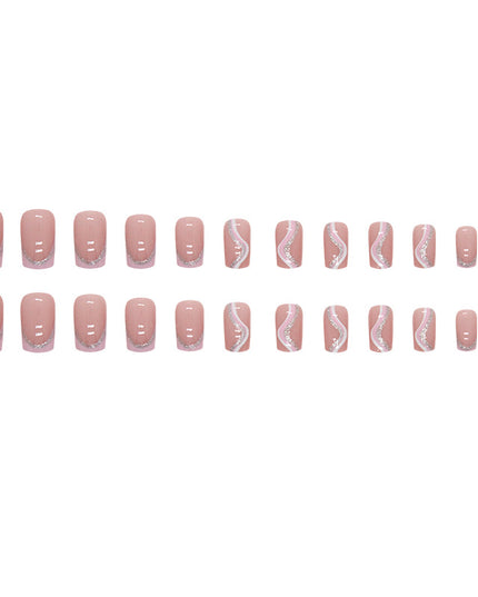 Elegant Minimalist Press-On Nail Set (24pcs) (DESIGN 7342)