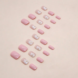 Elegant Minimalist Press-On Nail Set (24pcs) (DESIGN 7343)