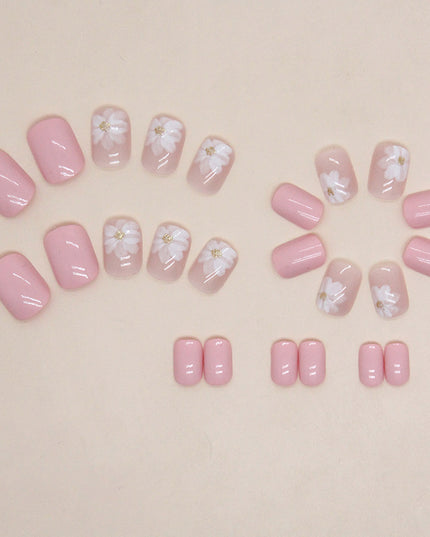 Elegant Minimalist Press-On Nail Set (24pcs) (DESIGN 7343)