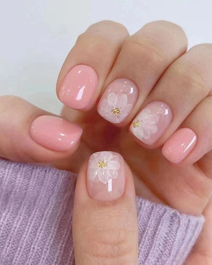Elegant Minimalist Press-On Nail Set (24pcs) (DESIGN 7343)