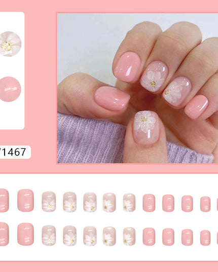 Elegant Minimalist Press-On Nail Set (24pcs) (DESIGN 7343)