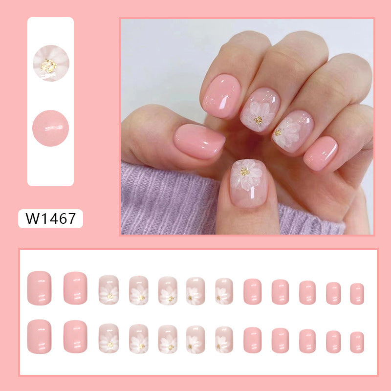 Elegant Minimalist Press-On Nail Set (24pcs) (DESIGN 7343)