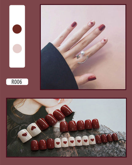 Elegant Minimalist Press-On Nail Set (24pcs) (DESIGN 7362)