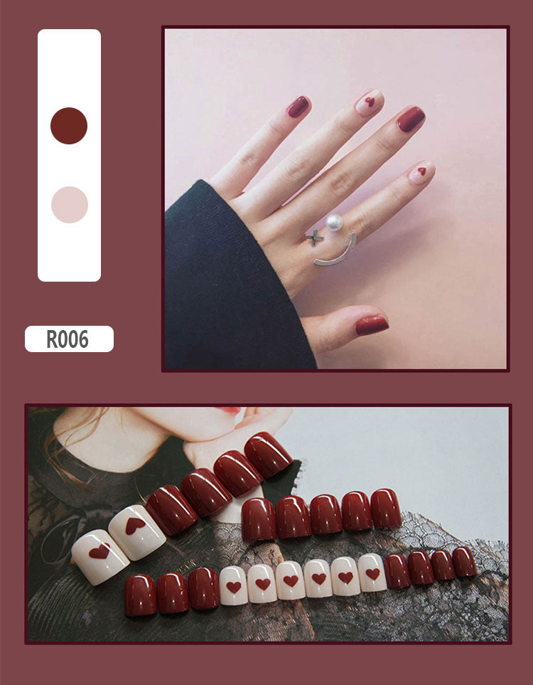 Elegant Minimalist Press-On Nail Set (24pcs) (DESIGN 7362)
