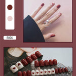 Elegant Minimalist Press-On Nail Set (24pcs) (DESIGN 7362)