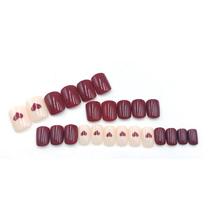 Elegant Minimalist Press-On Nail Set (24pcs) (DESIGN 7362)
