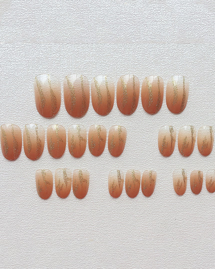 Elegant Minimalist Press-On Nail Set (24pcs) (DESIGN 7363)