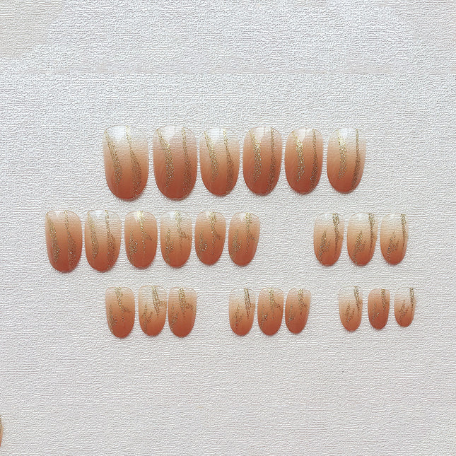 Elegant Minimalist Press-On Nail Set (24pcs) (DESIGN 7363)