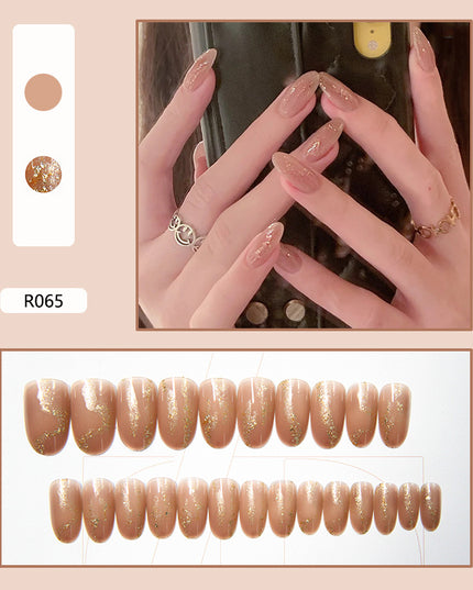 Elegant Minimalist Press-On Nail Set (24pcs) (DESIGN 7363)
