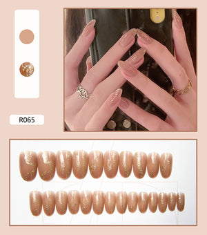 Elegant Minimalist Press-On Nail Set (24pcs) (DESIGN 7363)