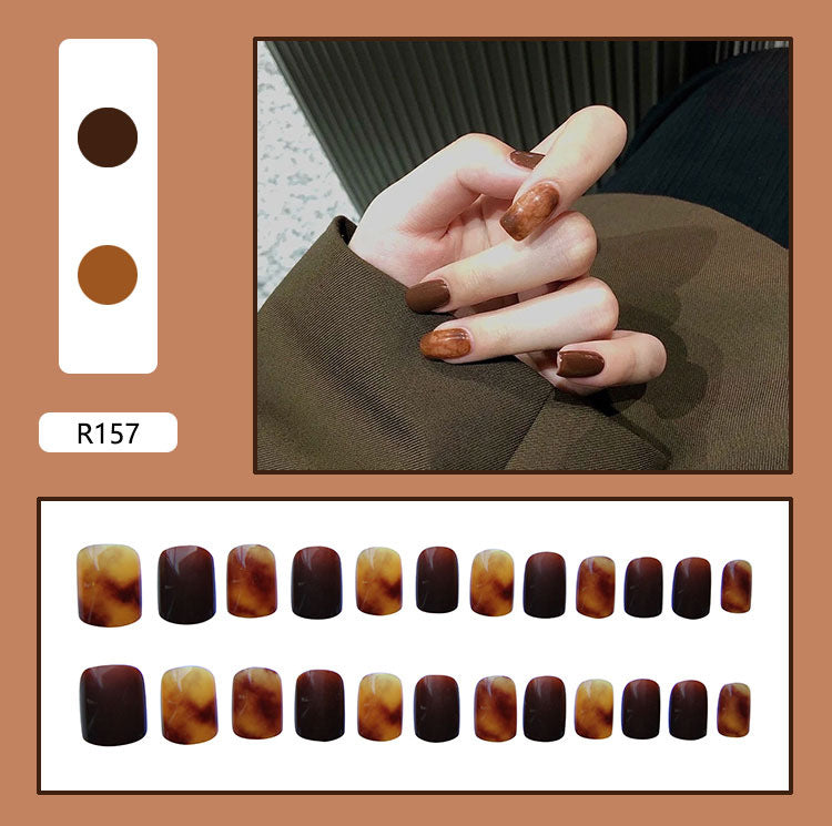Elegant Minimalist Press-On Nail Set (24pcs) (DESIGN 7364)