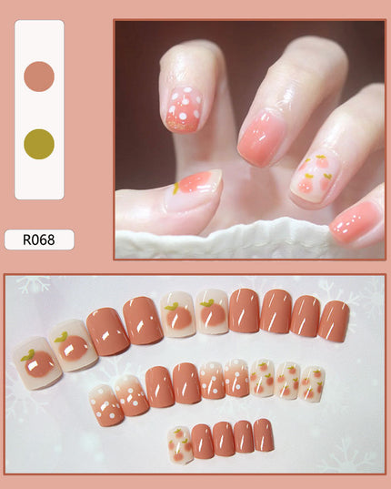 Elegant Minimalist Press-On Nail Set (24pcs) (DESIGN 7408)