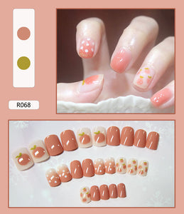 Elegant Minimalist Press-On Nail Set (24pcs) (DESIGN 7408)