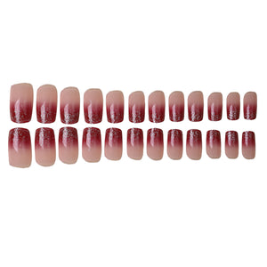 Elegant Minimalist Press-On Nail Set (24pcs) (DESIGN 7450)