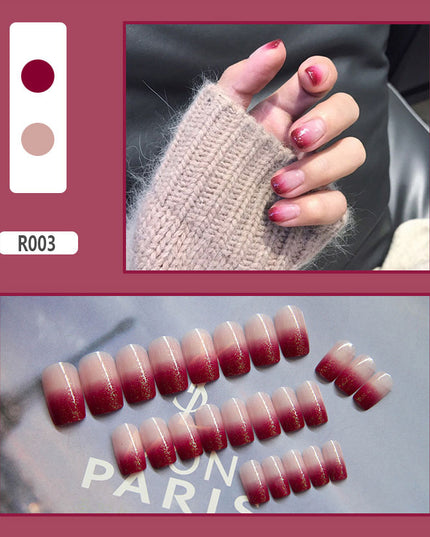 Elegant Minimalist Press-On Nail Set (24pcs) (DESIGN 7450)