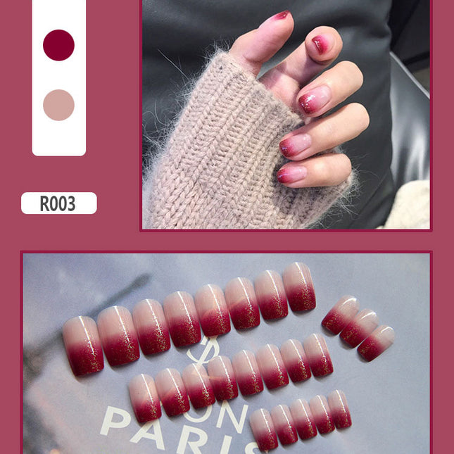 Elegant Minimalist Press-On Nail Set (24pcs) (DESIGN 7450)