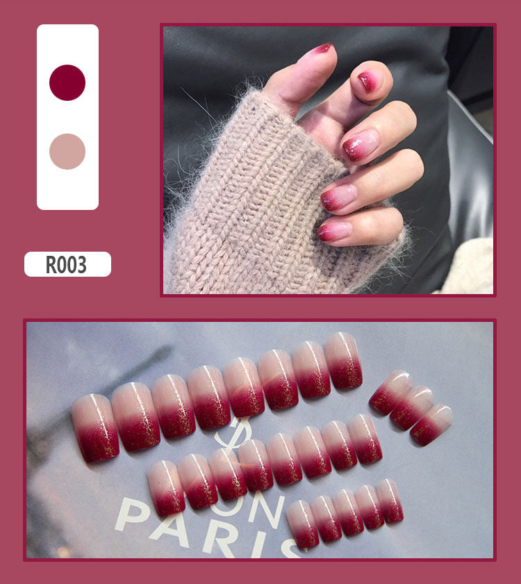 Elegant Minimalist Press-On Nail Set (24pcs) (DESIGN 7450)