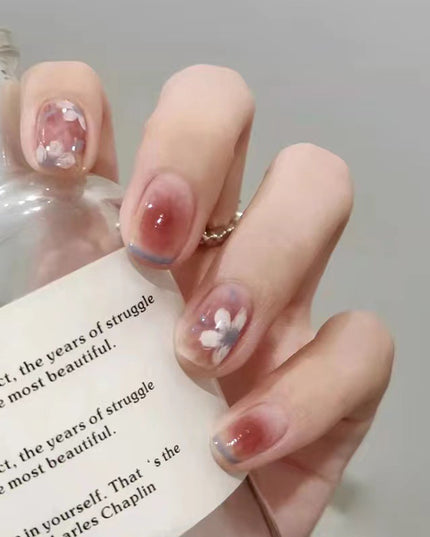 Elegant Minimalist Press-On Nail Set (24pcs) (DESIGN 7454)