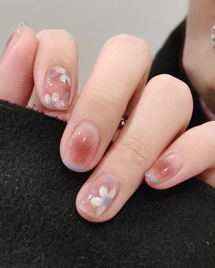 Elegant Minimalist Press-On Nail Set (24pcs) (DESIGN 7454)