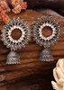 Afgani German Silver Oxidized Jhumki Earrings for Women (DESIGN 771)
