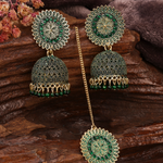 Afgani German Silver Oxidized Jhumki Earrings for Women (DESIGN 774)