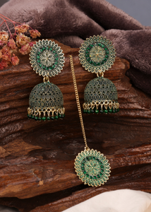 Afgani German Silver Oxidized Jhumki Earrings for Women (DESIGN 774)
