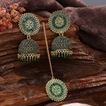 Afgani German Silver Oxidized Jhumki Earrings for Women (DESIGN 774)