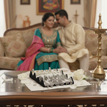 Set Of 12 Korean - Oxidized Earrings With Folding Jewelry Box (COMBO 03)