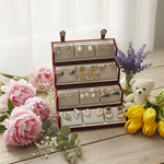 Set Of 12 Korean Style Earrings With Folding Jewelry Box (COMBO 02)