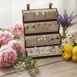 Set Of 12 Korean Style Earrings With Folding Jewelry Box