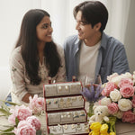 Set Of 12 Korean Style Earrings With Folding Jewelry Box