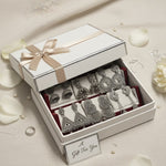 Set Of 12 Korean - Oxidized Earrings With Folding Jewelry Box