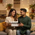 Set Of 12 Korean - Oxidized Earrings With Folding Jewelry Box