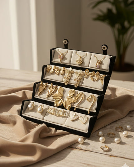 Everyday Chic Earrings & Necklace Gift Box – Set of 12 (COMBO 06)