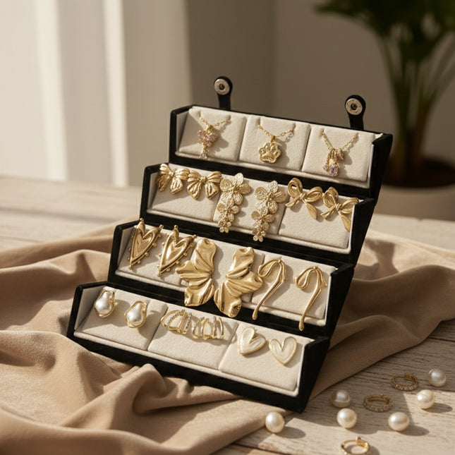 Everyday Chic Earrings & Necklace Gift Box – Set of 12 (COMBO 06)