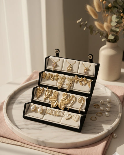 Everyday Chic Earrings & Necklace Gift Box – Set of 12 (COMBO 06)