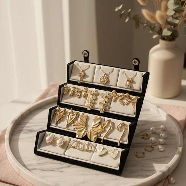 Everyday Chic Earrings & Necklace Gift Box – Set of 12 (COMBO 06)