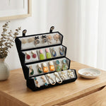 Set Of 12 Premium Korean Earrings With Folding Jewelry Box (COMBO 08)