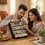 Set Of 12 Premium Korean Earrings With Folding Jewelry Box (COMBO 08)