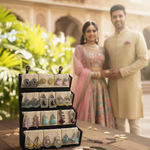 Set Of 12 Oxidized Designer Earrings With Folding Jewelry Box (COMBO 10)