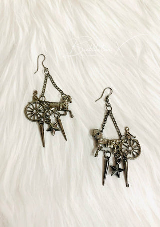 Afgani German Silver Oxidized Jhumki Earrings for Women (DESIGN 859)