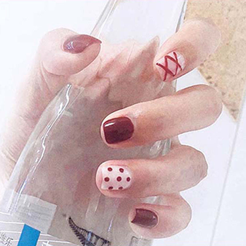 Elegant Minimalist Press-On Nail Set (24pcs) (DESIGN 7407)