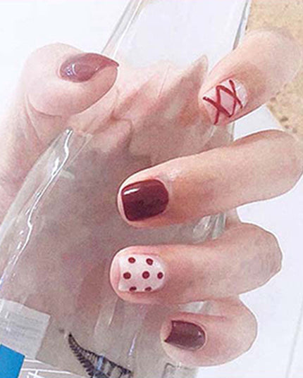 Elegant Minimalist Press-On Nail Set (24pcs) (DESIGN 7407)