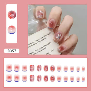 Elegant Minimalist Press-On Nail Set (24pcs) (DESIGN 7454)