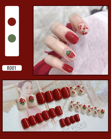 Elegant Minimalist Press-On Nail Set (24pcs) (DESIGN 7406)
