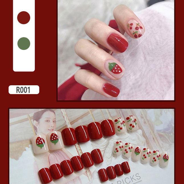 Elegant Minimalist Press-On Nail Set (24pcs) (DESIGN 7406)