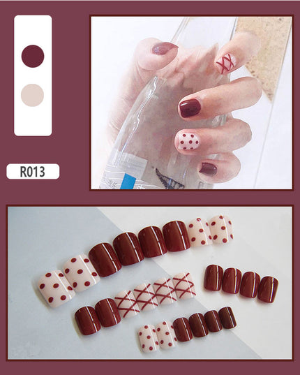 Elegant Minimalist Press-On Nail Set (24pcs) (DESIGN 7407)