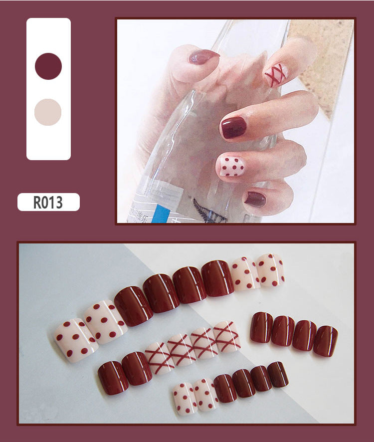 Elegant Minimalist Press-On Nail Set (24pcs) (DESIGN 7407)
