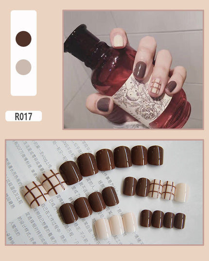 Elegant Minimalist Press-On Nail Set (24pcs) (DESIGN 7315)