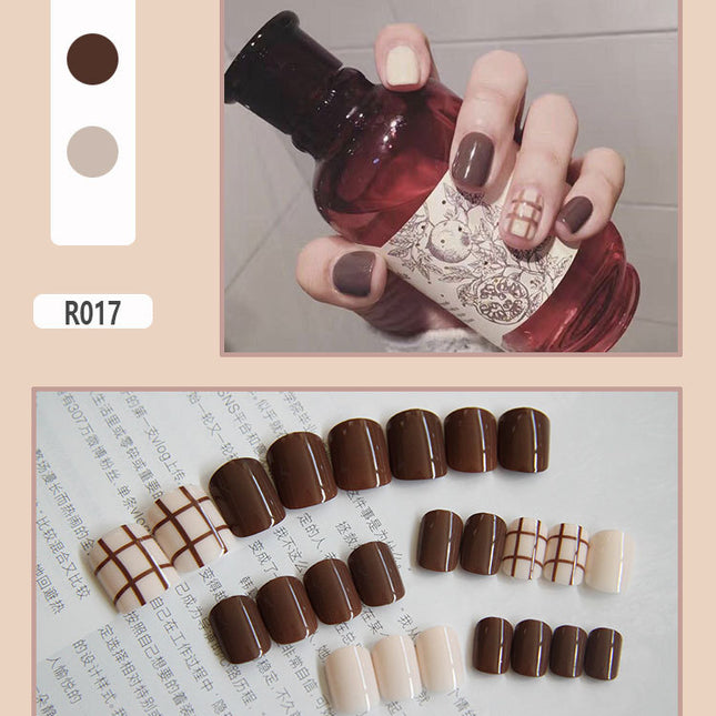 Elegant Minimalist Press-On Nail Set (24pcs) (DESIGN 7315)